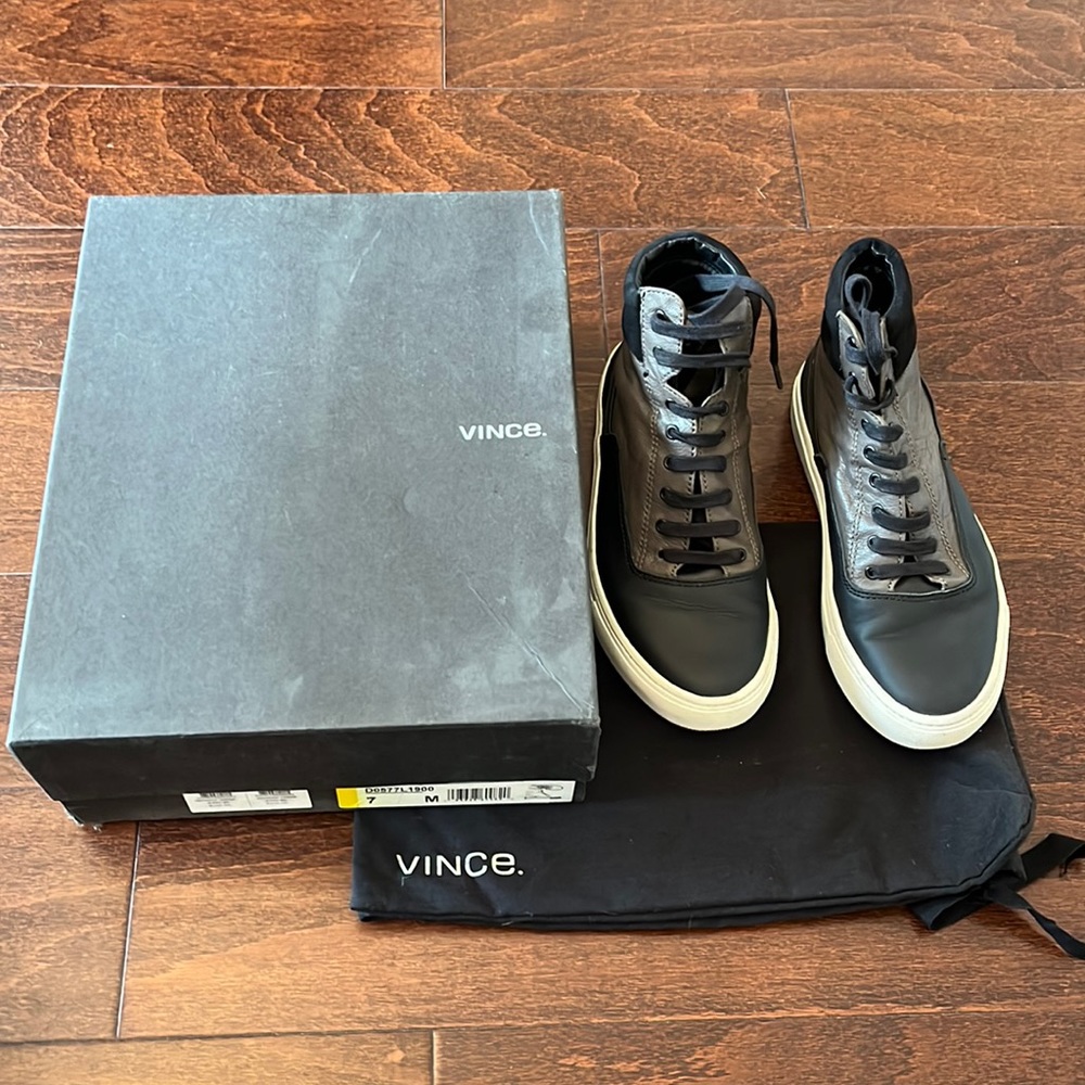 Womens Vince Newman, Black Umber sneakers